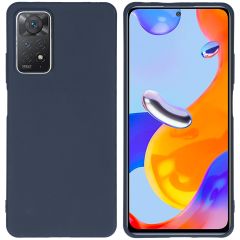 iMoshion Coque Couleur Xiaomi Redmi Note 11 Pro - Bleu foncé