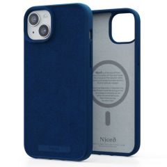 Njorð Collections Coque daim Comfort+ MagSafe iPhone 15 Plus - Blue