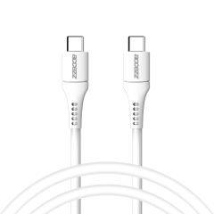 Accezz Câble USB-C vers USB-C - 1 mètre - Blanc