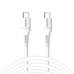 Accezz Câble USB-C vers USB-C - 2 mètres - Blanc