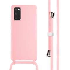 imoshion ﻿Coque en silicone avec cordon Samsung Galaxy S20 - Rose