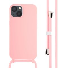 iMoshion ﻿Coque en silicone avec cordon iPhone 13 - Rose