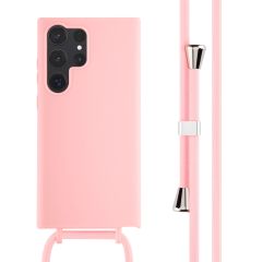 iMoshion ﻿Coque en silicone avec cordon Samsung Galaxy S23 Ultra - Rose