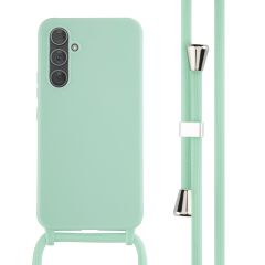 iMoshion ﻿Coque en silicone avec cordon Samsung Galaxy A54 (5G) - Menthe verte