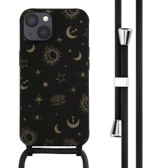 imoshion Coque design en silicone avec cordon iPhone 13 - Sky Black