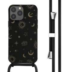 iMoshion Coque design en silicone avec cordon iPhone 13 Pro Max - Sky Black