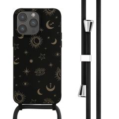 iMoshion Coque design en silicone avec cordon iPhone 14 Pro Max - Sky Black