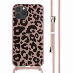 iMoshion Coque design en silicone avec cordon iPhone 11 Pro - Animal Pink