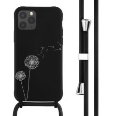 imoshion Coque design en silicone avec cordon iPhone 11 Pro - Dandelion Black