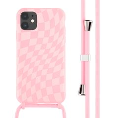 imoshion Coque design en silicone avec cordon iPhone 11 - Retro Pink