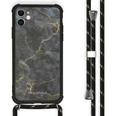 iMoshion Coque Design avec cordon iPhone 11 - Black Marble