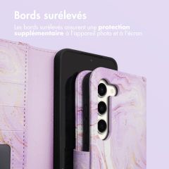 imoshion ﻿Étui de téléphone portefeuille Design Samsung Galaxy S23 - Purple Marble