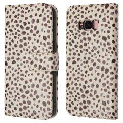 iMoshion ﻿Étui de téléphone portefeuille Design Samsung Galaxy S8 - Black And White Dots