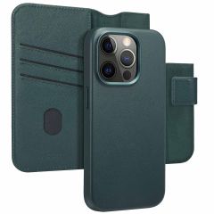 Accezz Étui de téléphone portefeuille en cuir 2-en-1 avec MagSafe iPhone 15 Pro - Cedar Green