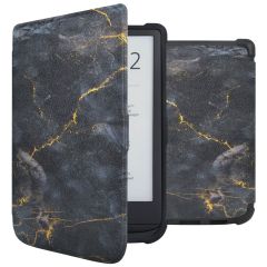 imoshion Slim Soft Sleepcover Pocketbook Touch Lux 5 / HD 3 / Basic Lux 4 / Vivlio Lux 5 - Black Marble