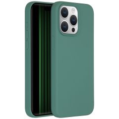 Accezz Coque Liquid Silicone avec MagSafe iPhone 15 Pro Max - Vert foncé