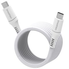 iMoshion Câble tressé magnétique - USB-C vers USB-C - 1 mètre - Blanc