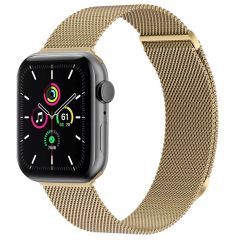 imoshion Bracelet magnétique milanais Apple Watch Series 1-9 / SE - 38/40/41 mm / Series 10 - 42 mm - Taille S - Champagne