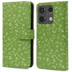 imoshion Étui de téléphone portefeuille Design Xiaomi Redmi Note 13 Pro (5G) / Poco X6 - Green Flowers