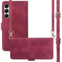 imoshion Etui de téléphone portefeuille avec cordon Samsung Galaxy A35 - Rouge