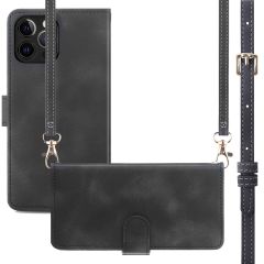 imoshion Etui de téléphone portefeuille avec cordon iPhone 12 (Pro) - Noir