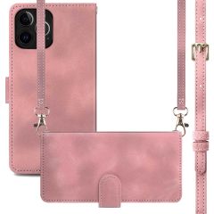 imoshion Etui de téléphone portefeuille avec cordon iPhone 12 (Pro) - Rose