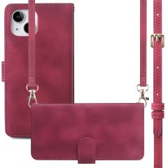 imoshion Etui de téléphone portefeuille avec cordon iPhone 14 - Rouge