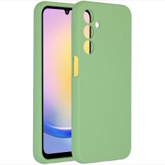 Accezz Coque Liquid Silicone Samsung Galaxy A25 - Vert