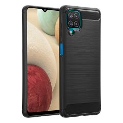 imoshion Coque Brushed Samsung Galaxy A12 - Noir