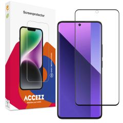 Accezz Protection d'écran en verre trempé Full Cover Xiaomi Redmi Note 13 Pro Plus (5G) - Transparent