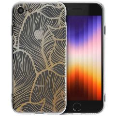 iMoshion Coque Design iPhone SE (2022 / 2020) / 8 / 7 - Golden Leaves