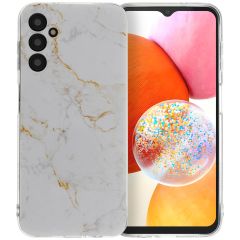 iMoshion Coque Design Samsung Galaxy A14 (5G/4G) - White Marble