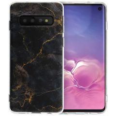 iMoshion Coque Design Samsung Galaxy S10 - Black Marble