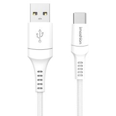 iMoshion Braided USB-C vers câble USB-A - 0,5 mètre - Blanc