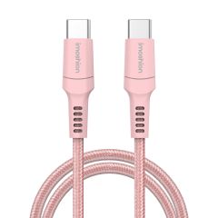 iMoshion Braided USB-C vers câble USB-C - 2 mètre - Rose