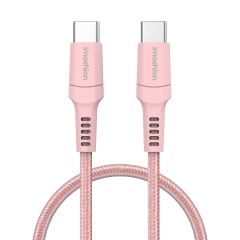 iMoshion Braided USB-C vers câble USB-C - 1 mètre - Rose