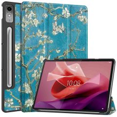 iMoshion Coque tablette Trifold Lenovo Tab P12 - Green Plant