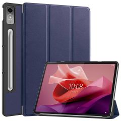 iMoshion Coque tablette Trifold Lenovo Tab P12 - Bleu foncé