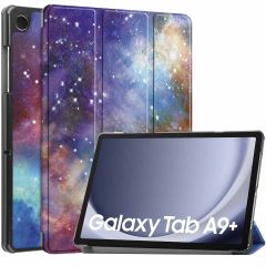 iMoshion Coque tablette Design Trifold Samsung Galaxy Tab A9 Plus - Space