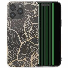 iMoshion Coque Design iPhone 15 Pro Max - Golden Leaves