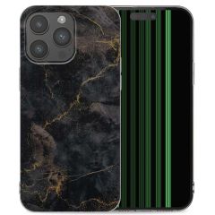 iMoshion Coque Design iPhone 15 Pro Max - Black Marble