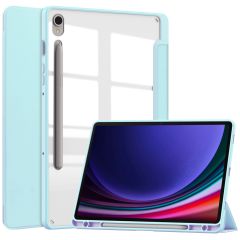 imoshion Coque tablette rigide Trifold Samsung Galaxy Tab S9 11.0 pouces - Bleu clair