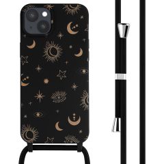 iMoshion Coque design en silicone avec cordon iPhone 15 Plus - Sky Black