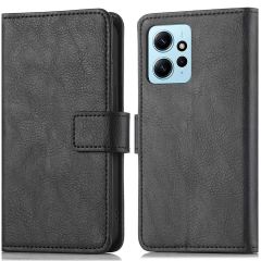 iMoshion Étui de téléphone portefeuille Luxe Xiaomi Redmi Note 12 (4G) - Noir