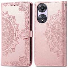 imoshion Etui de téléphone portefeuille Mandala Oppo A78 (4G) - Rose Dorée