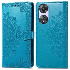 imoshion Etui de téléphone portefeuille Mandala Oppo A78 (4G) - Turquoise