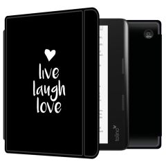 iMoshion Design Slim Hard Sleepcover avec support Kobo Sage / Tolino Epos 3 - Live Laugh Love