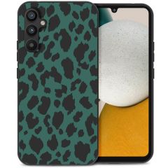 iMoshion Coque Design Samsung Galaxy A34 (5G) - Léopard - Vert / Noir