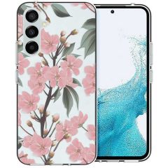 iMoshion Coque Design Samsung Galaxy A54 (5G) - Fleur - Rose / Vert