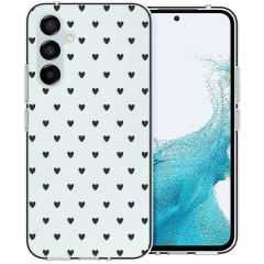 imoshion Coque Design Samsung Galaxy A54 (5G) - Cœurs - Noir